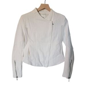BlankNYC Moto Jacket White Size S‎